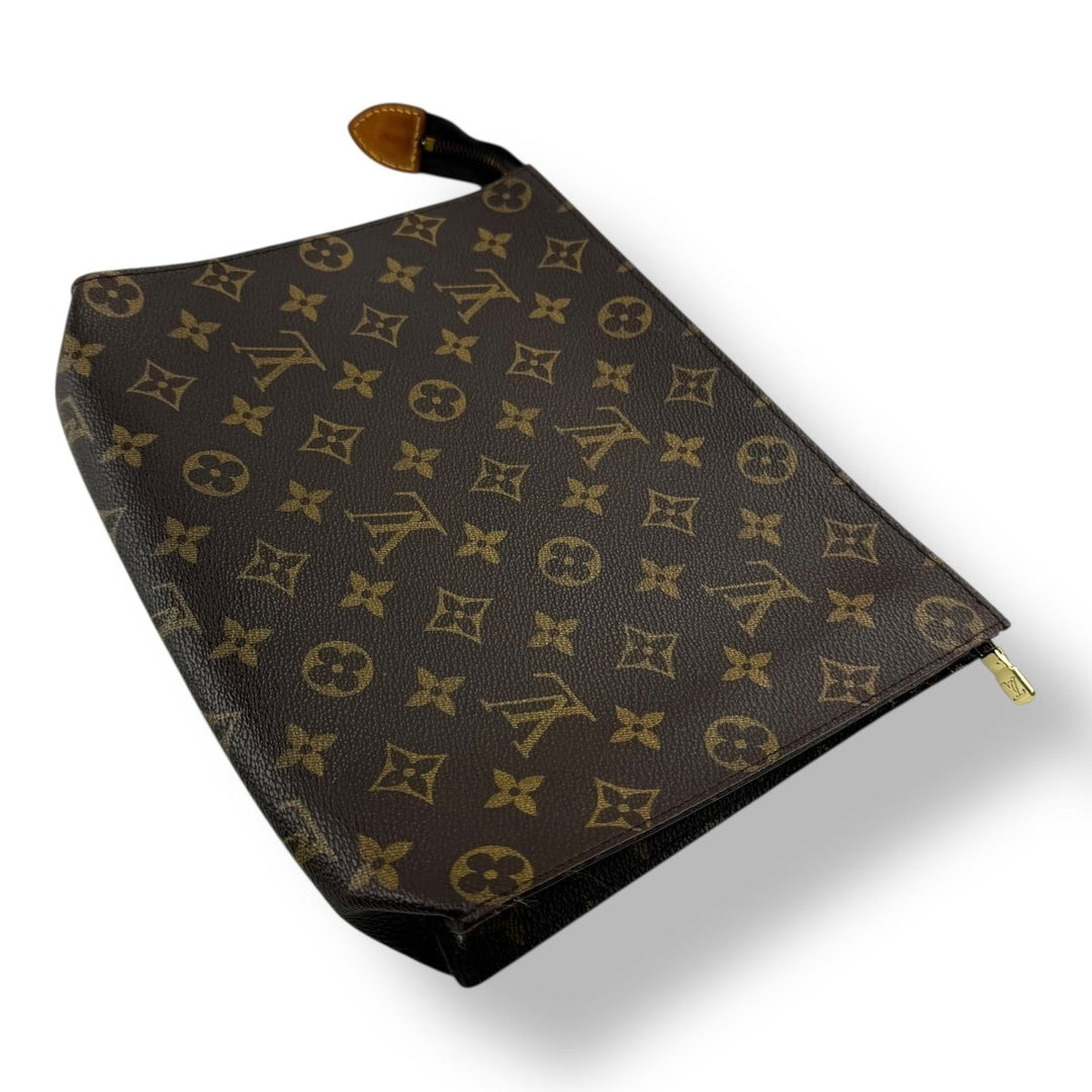 Louis Vuitton Vintage Brown Monogram Toiletry Pouch 26 Bag - Lux Central