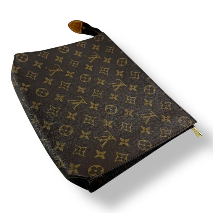 Louis Vuitton Vintage Brown Monogram Toiletry Pouch 26 Bag - Lux Central
