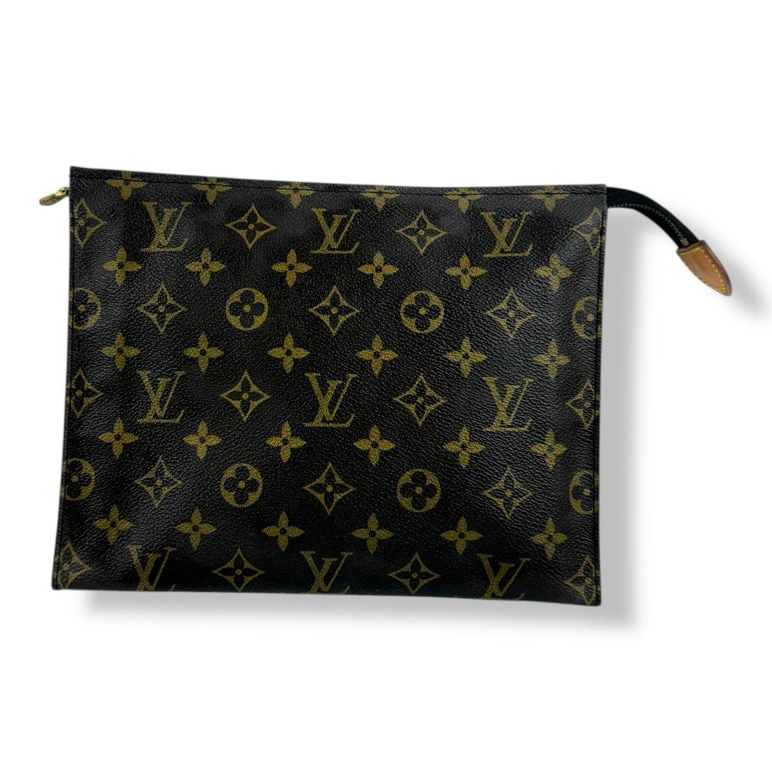Louis Vuitton Vintage Brown Monogram Toiletry Pouch 26 Bag - Lux Central
