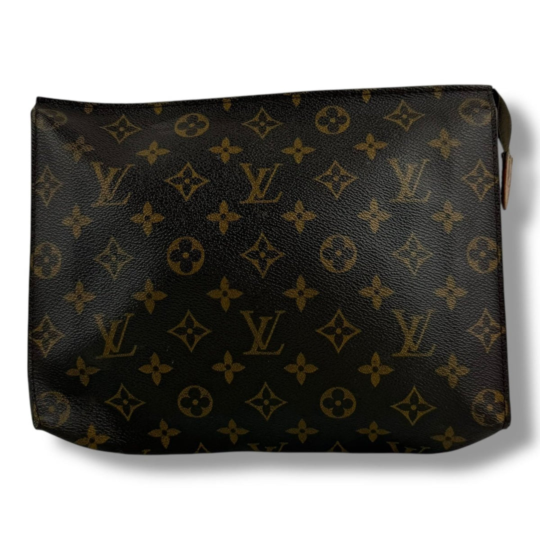 Louis Vuitton Vintage Brown Monogram Toiletry Pouch 26 Bag - Lux Central