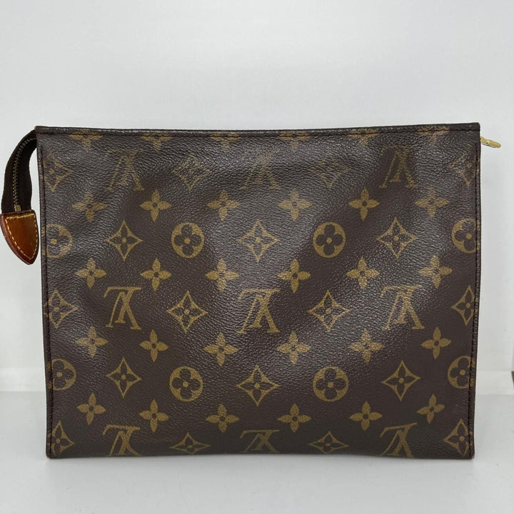Louis Vuitton Vintage Brown Monogram Toiletry Pouch 26 Bag - Lux Central