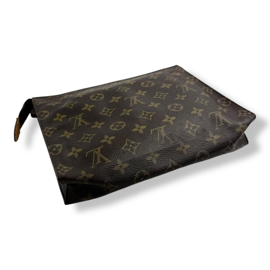 Louis Vuitton Vintage Brown Monogram Toiletry Pouch 26 Bag - Lux Central