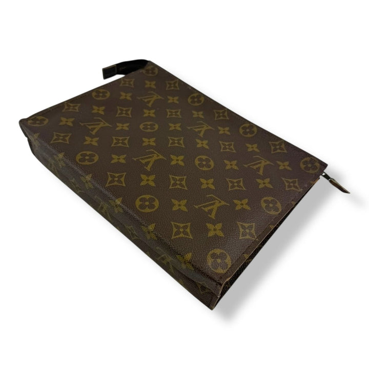 Louis Vuitton Vintage Brown Monogram Toiletry Pouch 26 Bag - Lux Central