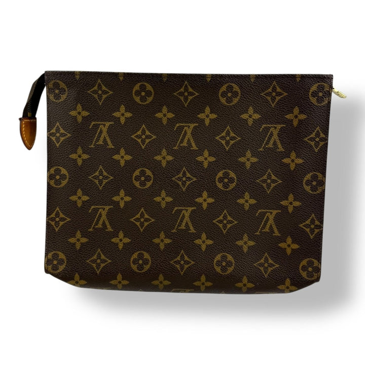 Louis Vuitton Vintage Brown Monogram Toiletry Pouch 26 Bag - Lux Central