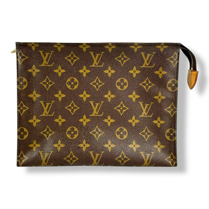 Louis Vuitton Vintage Brown Monogram Toiletry Pouch 26 Bag - Lux Central