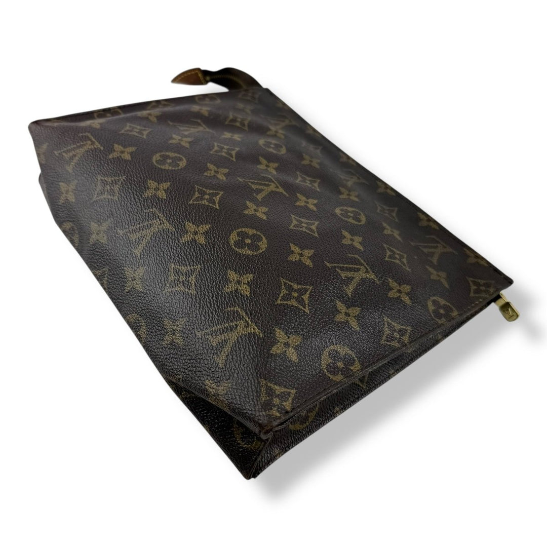 Louis Vuitton Vintage Brown Monogram Toiletry Pouch 26 Bag - Lux Central