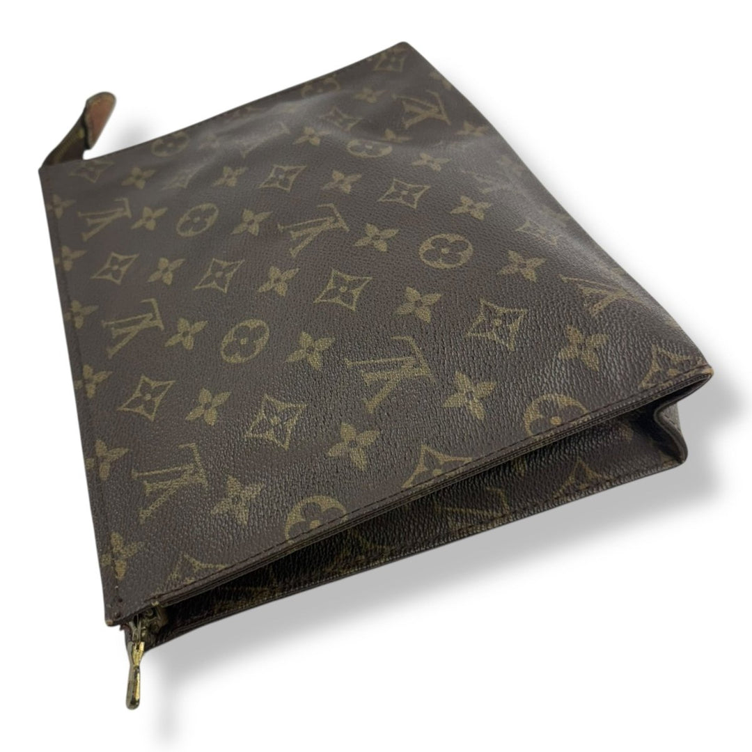 Louis Vuitton Vintage Brown Monogram Toiletry Pouch 26 Bag - Lux Central