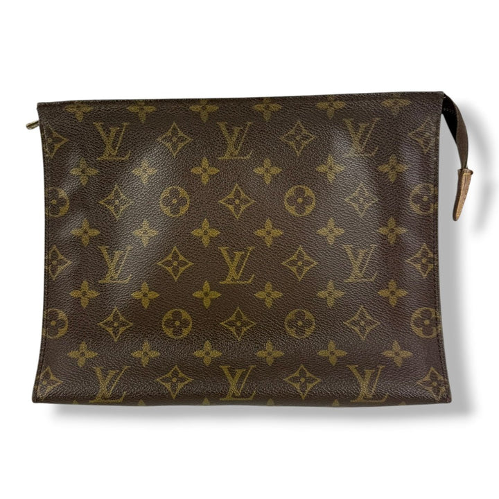 Louis Vuitton Vintage Brown Monogram Toiletry Pouch 26 Bag - Lux Central