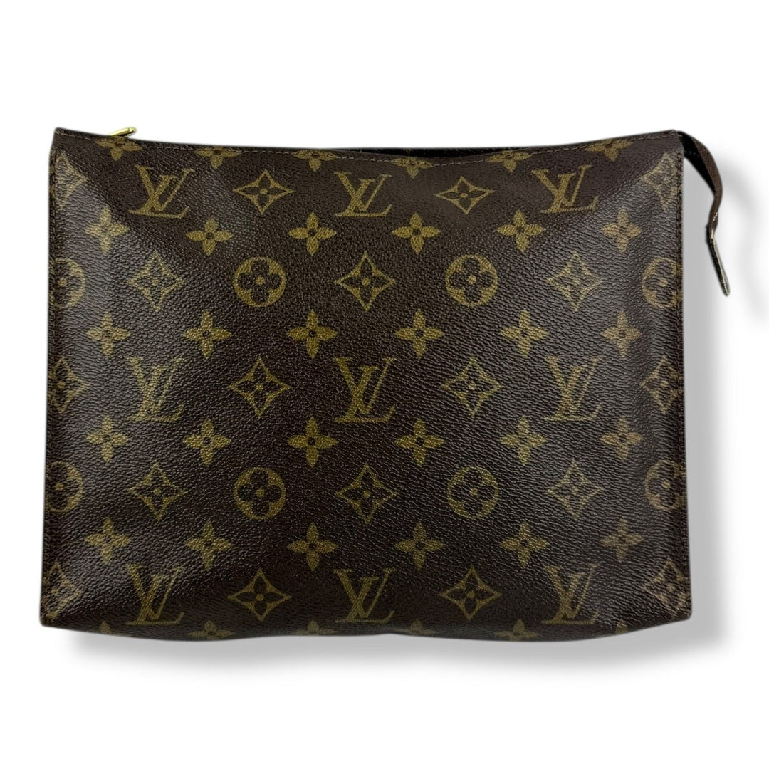 Louis Vuitton Vintage Brown Monogram Toiletry Pouch 26 Bag - Lux Central