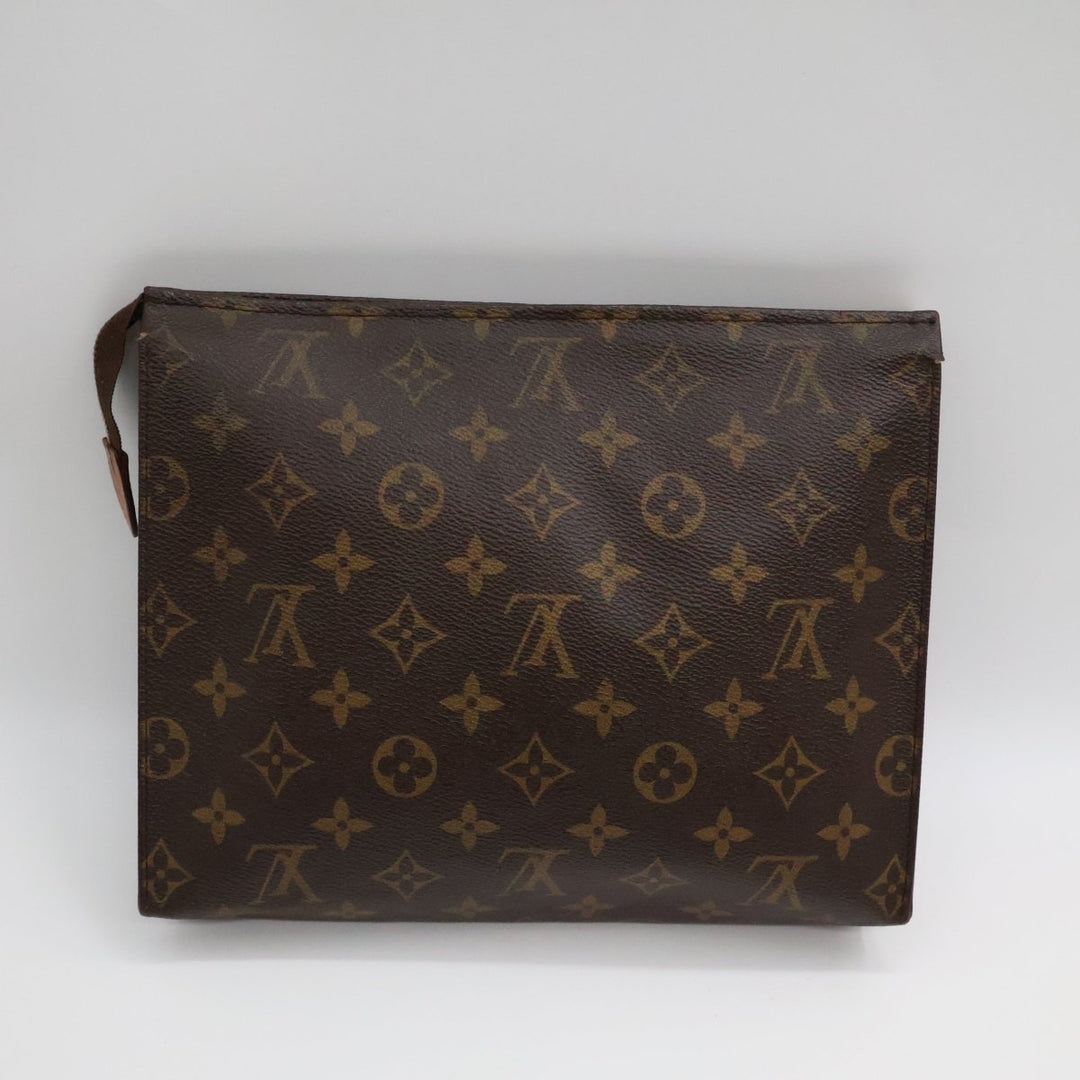 Louis Vuitton Vintage Brown Monogram Toiletry Pouch 26 Bag - Lux Central