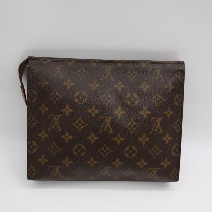 Louis Vuitton Vintage Brown Monogram Toiletry Pouch 26 Bag - Lux Central
