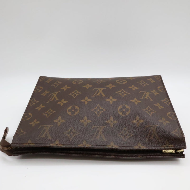 Louis Vuitton Vintage Brown Monogram Toiletry Pouch 26 Bag - Lux Central