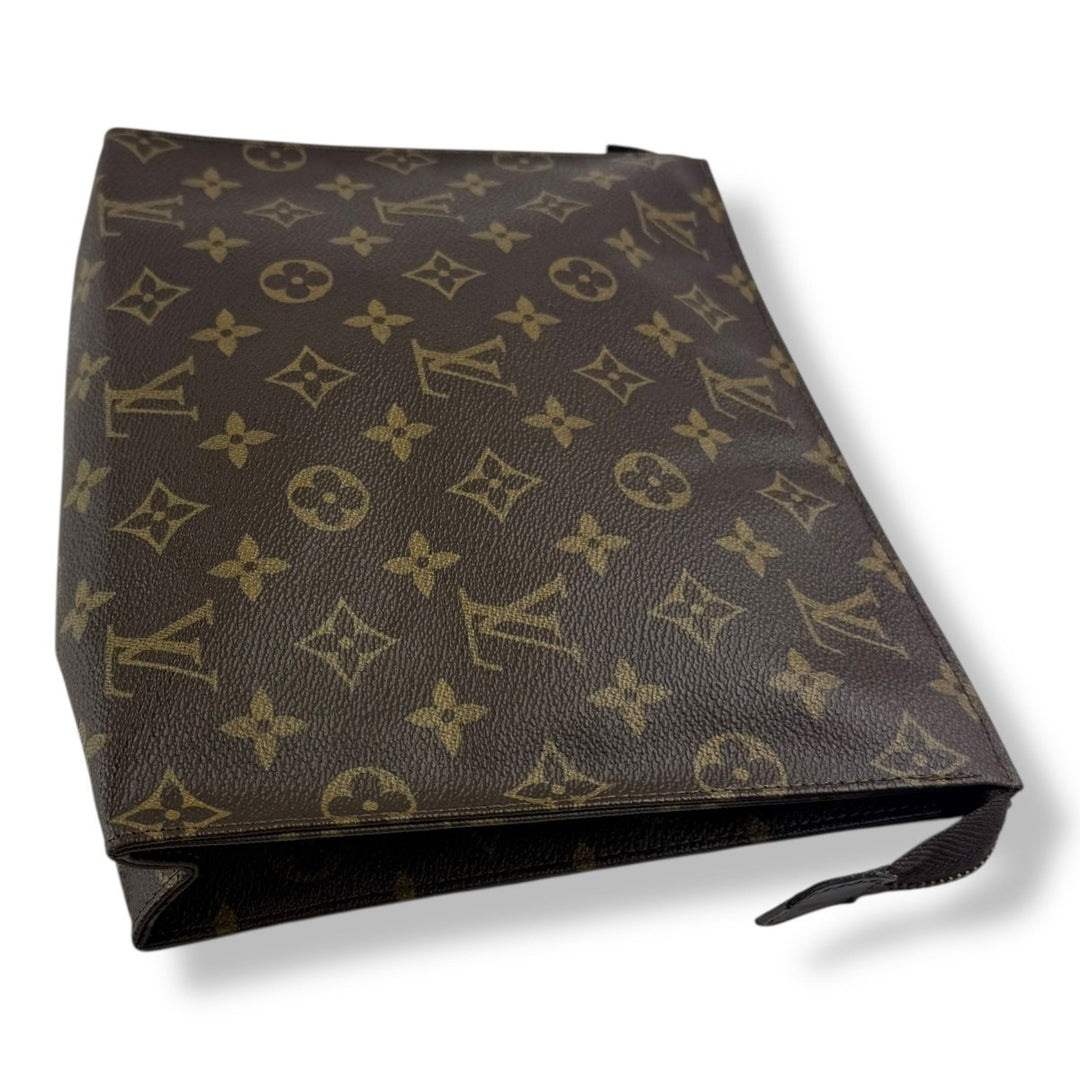 Louis Vuitton Vintage Brown Monogram Toiletry Pouch 26 Bag - Lux Central