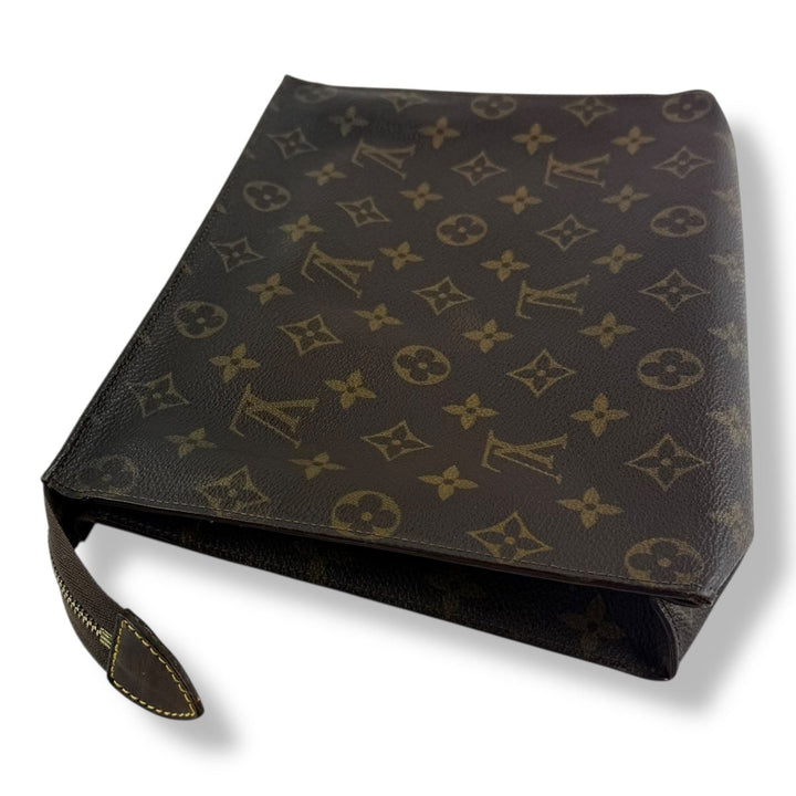 Louis Vuitton Vintage Brown Monogram Toiletry Pouch 26 Bag - Lux Central