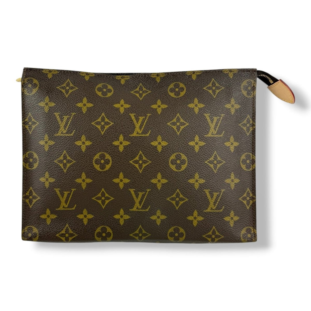 Louis Vuitton Vintage Brown Monogram Toiletry Pouch 26 Bag - Lux Central