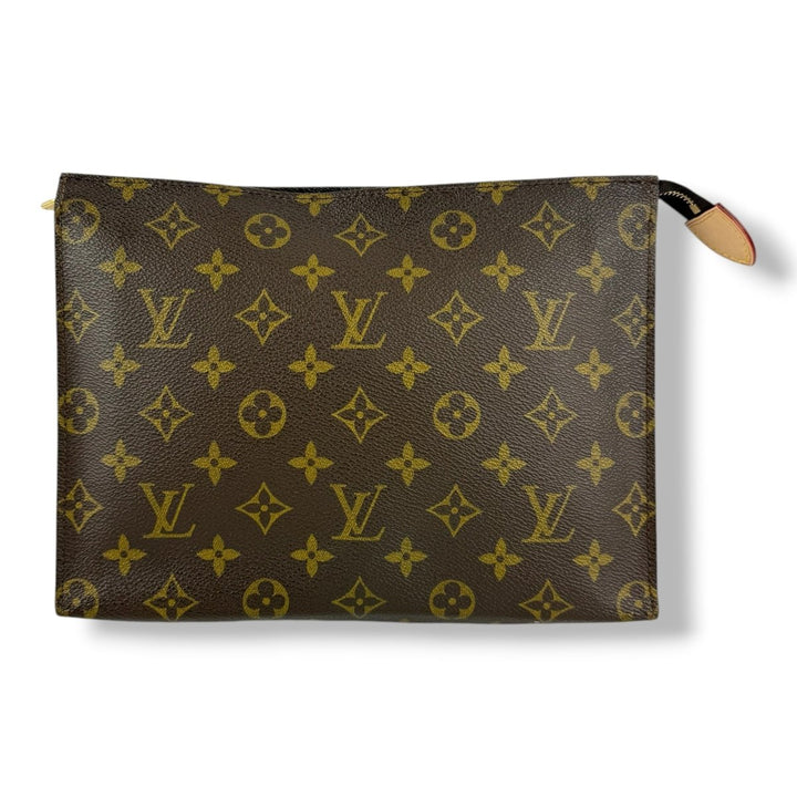 Louis Vuitton Vintage Brown Monogram Toiletry Pouch 26 Bag - Lux Central