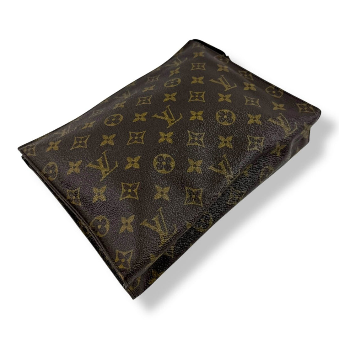 Louis Vuitton Vintage Brown Monogram Toiletry Pouch 26 Bag - Lux Central