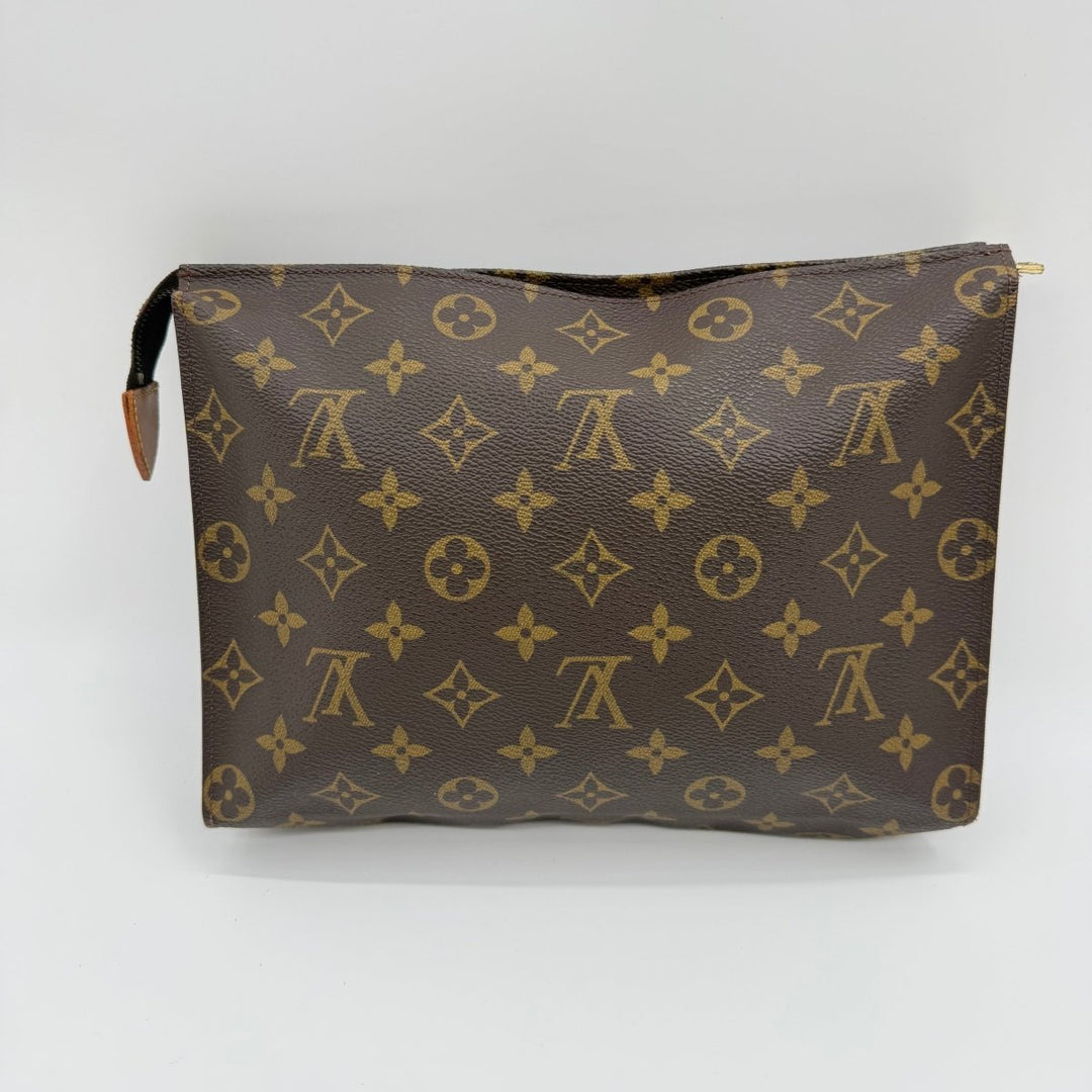 Louis Vuitton Vintage Brown Monogram Toiletry Pouch 26 Bag - Lux Central