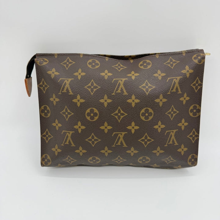 Louis Vuitton Vintage Brown Monogram Toiletry Pouch 26 Bag - Lux Central