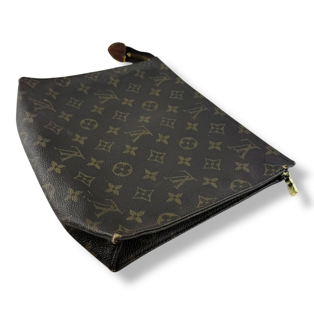 Louis Vuitton Vintage Brown Monogram Toiletry Pouch 26 Bag - Lux Central