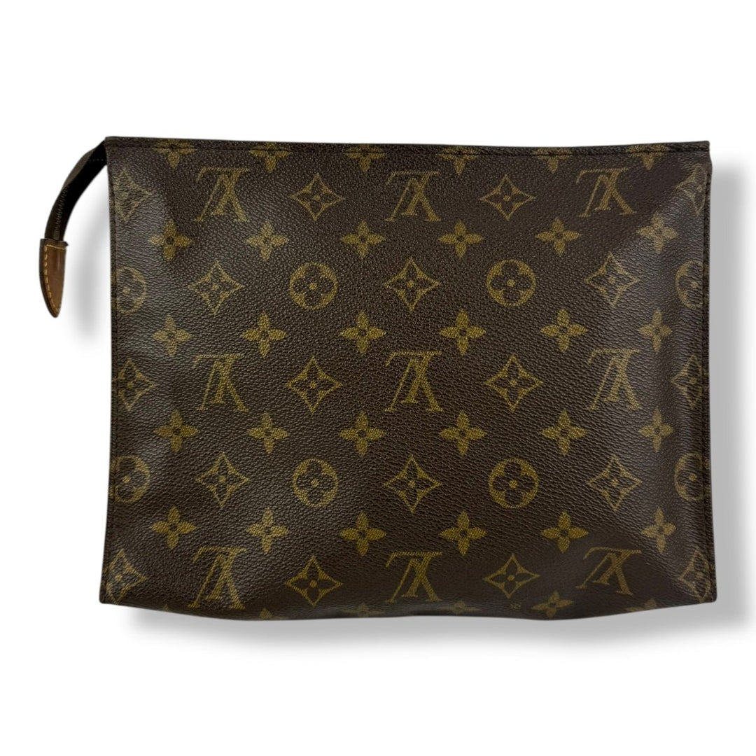 Louis Vuitton Vintage Brown Monogram Toiletry Pouch 26 Bag - Lux Central
