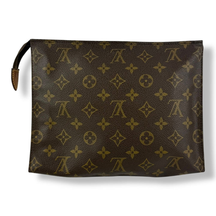 Louis Vuitton Vintage Brown Monogram Toiletry Pouch 26 Bag - Lux Central