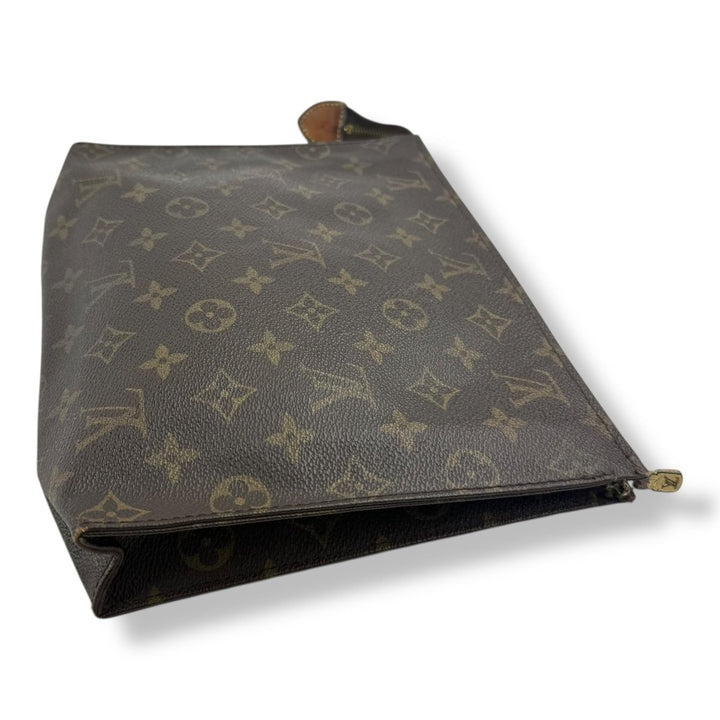 Louis Vuitton Vintage Brown Monogram Toiletry Pouch 26 Bag - Lux Central
