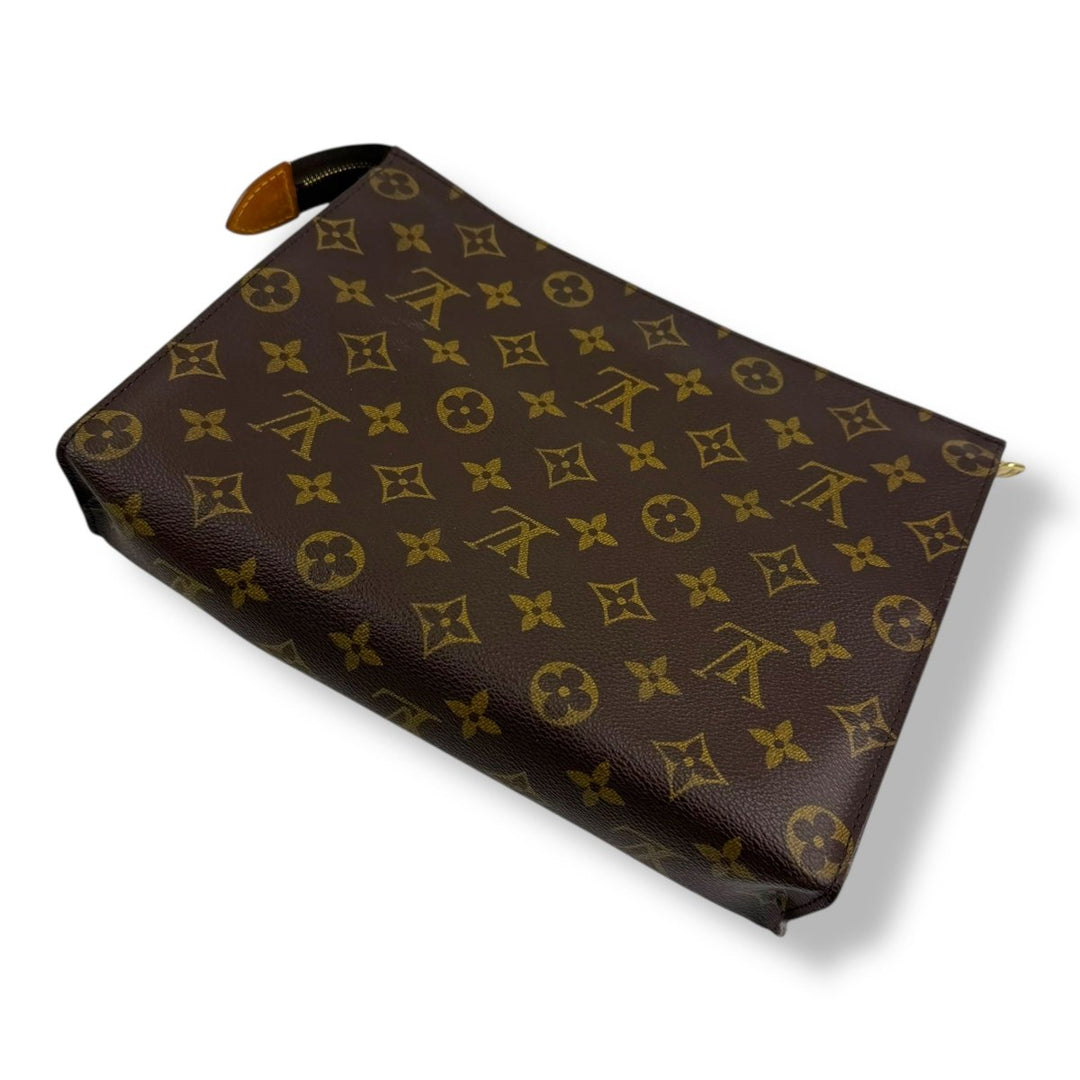 Louis Vuitton Vintage Brown Monogram Toiletry Pouch 26 Bag - Lux Central