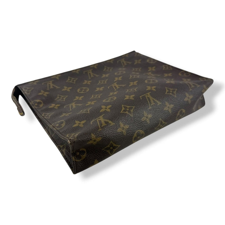 Louis Vuitton Vintage Brown Monogram Toiletry Pouch 26 Bag - Lux Central