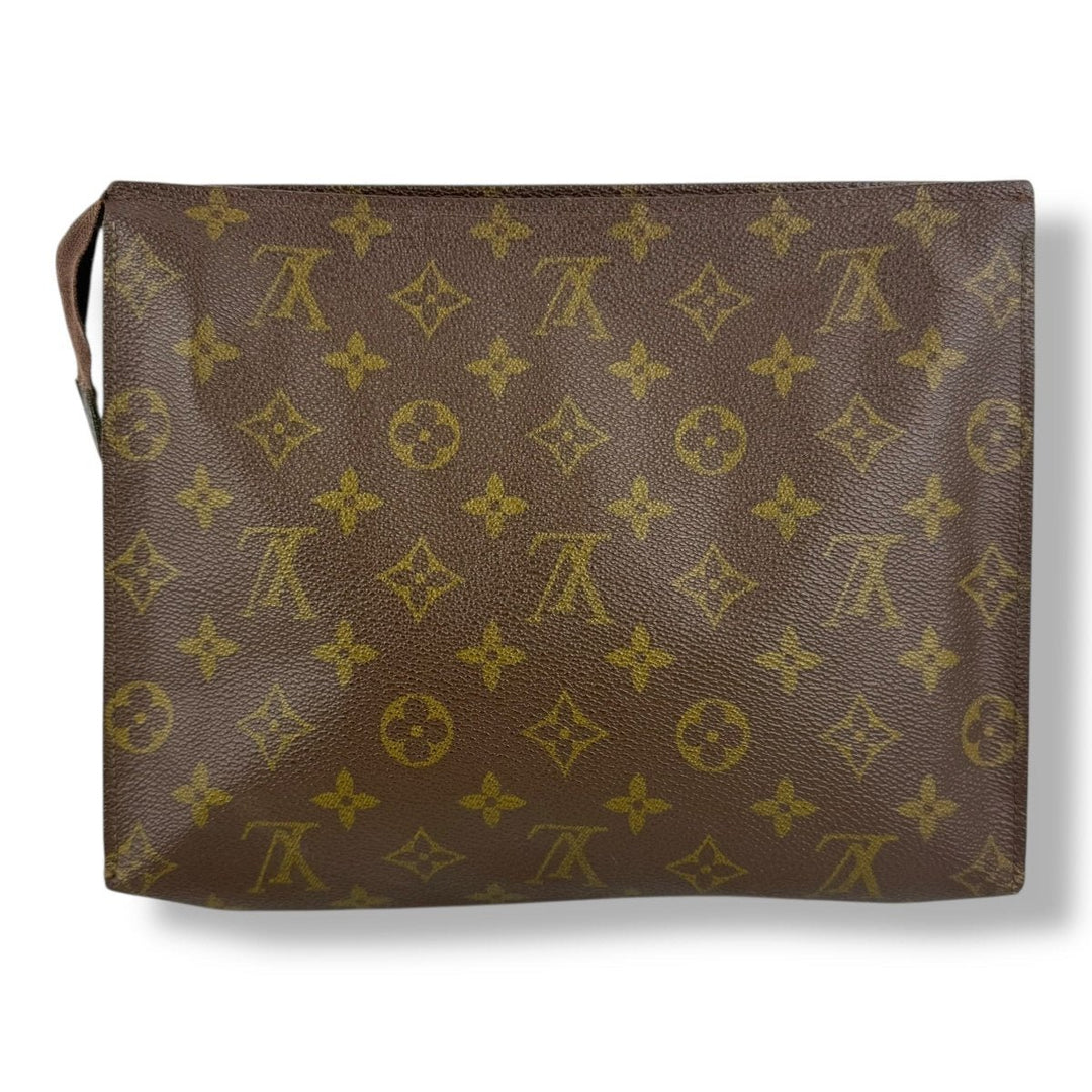 Louis Vuitton Vintage Brown Monogram Toiletry Pouch 26 Bag - Lux Central