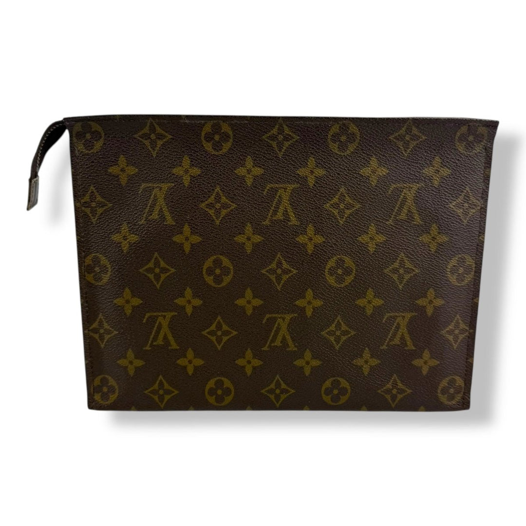 Louis Vuitton Vintage Brown Monogram Toiletry Pouch 26 Bag - Lux Central