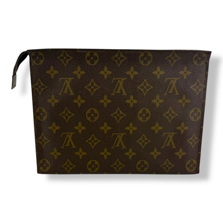 Louis Vuitton Vintage Brown Monogram Toiletry Pouch 26 Bag - Lux Central