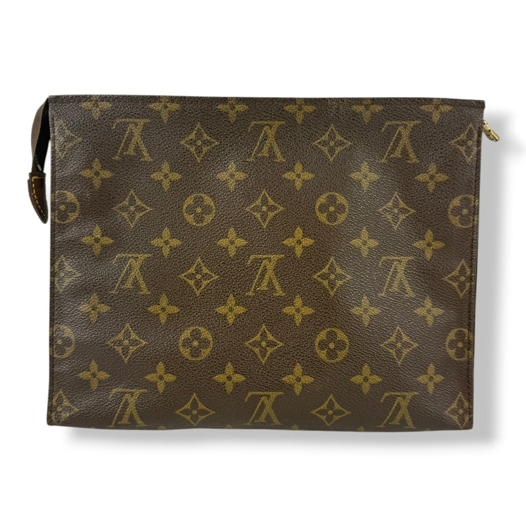 Louis Vuitton Vintage Brown Monogram Toiletry Pouch 26 Bag - Lux Central