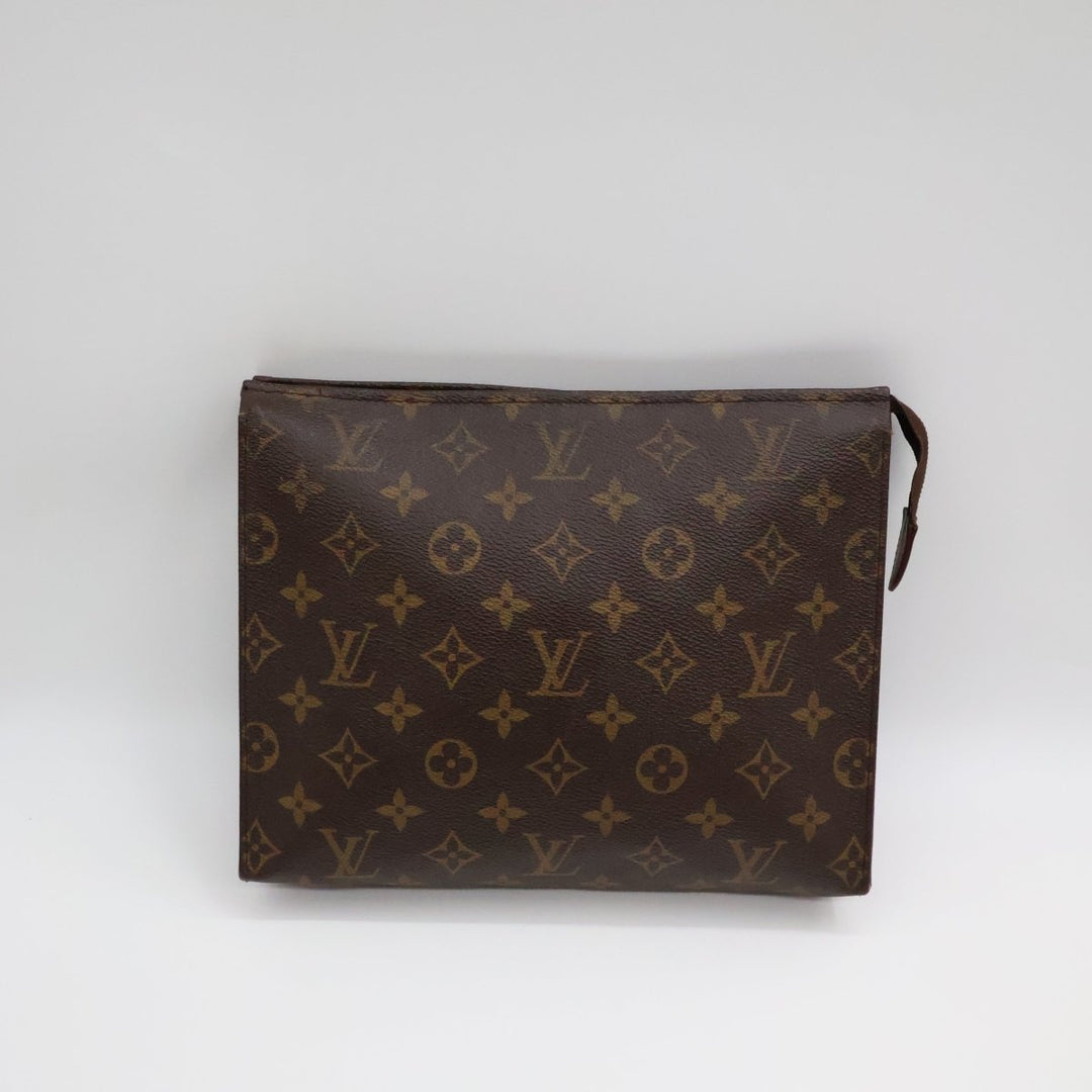 Louis Vuitton Vintage Brown Monogram Toiletry Pouch 26 Bag - Lux Central