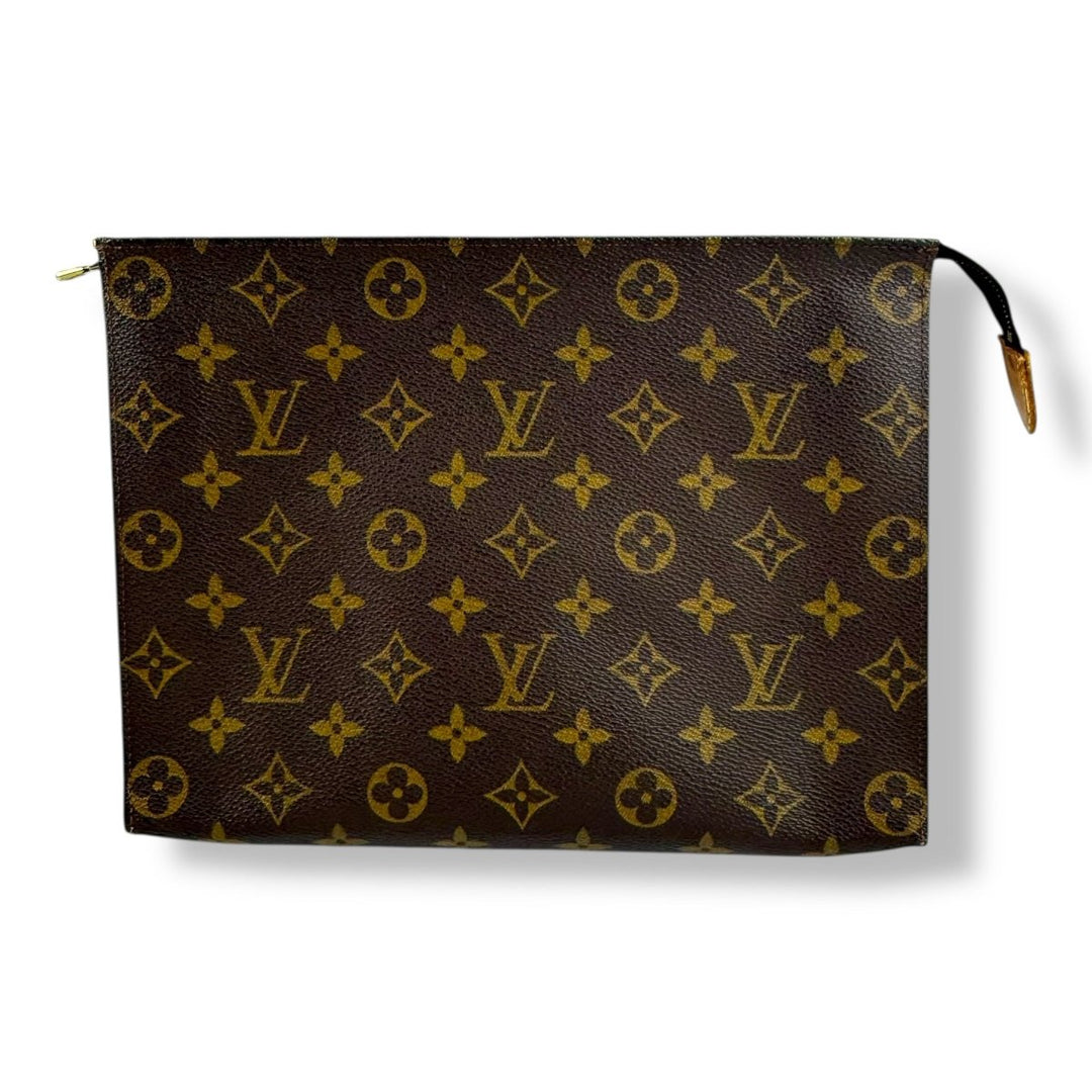 Louis Vuitton Vintage Brown Monogram Toiletry Pouch 26 Bag - Lux Central