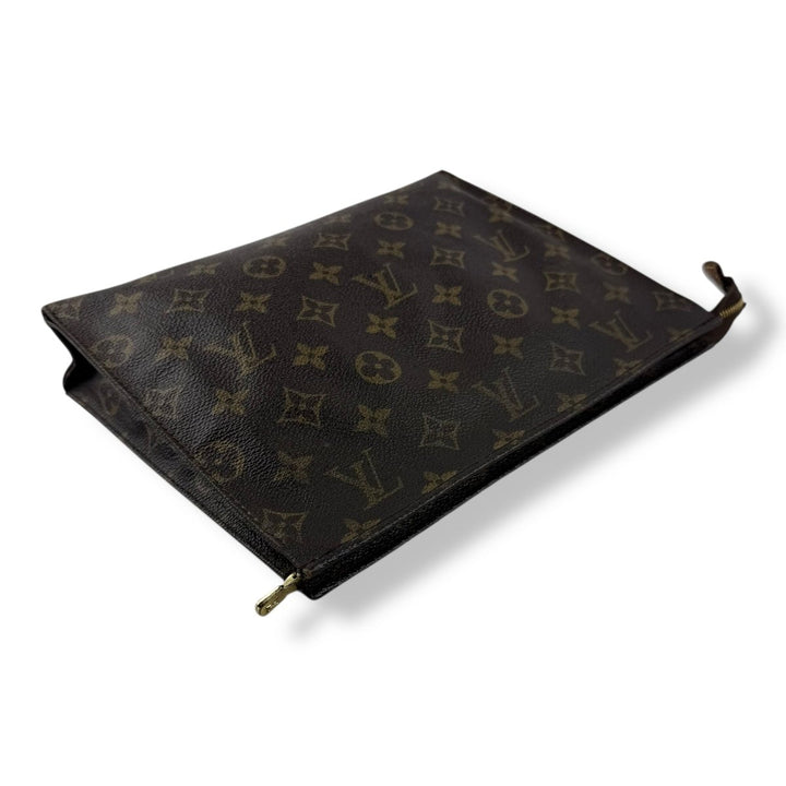 Louis Vuitton Vintage Brown Monogram Toiletry Pouch 26 Bag - Lux Central