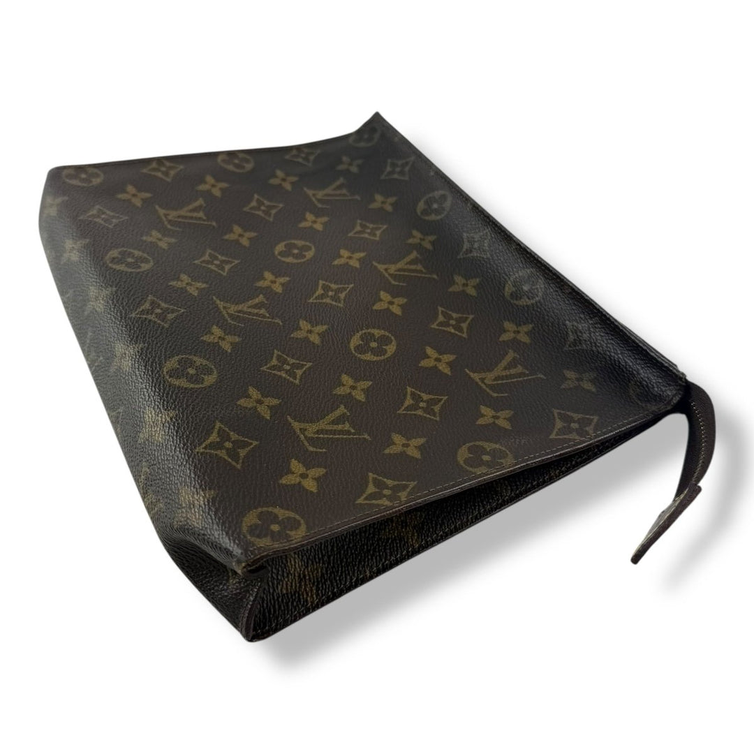 Louis Vuitton Vintage Brown Monogram Toiletry Pouch 26 Bag - Lux Central