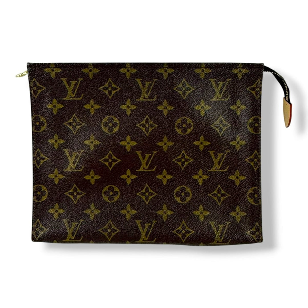 Louis Vuitton Vintage Brown Monogram Toiletry Pouch 26 Bag - Lux Central
