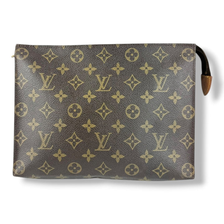 Louis Vuitton Vintage Brown Monogram Toiletry Pouch 26 Bag - Lux Central