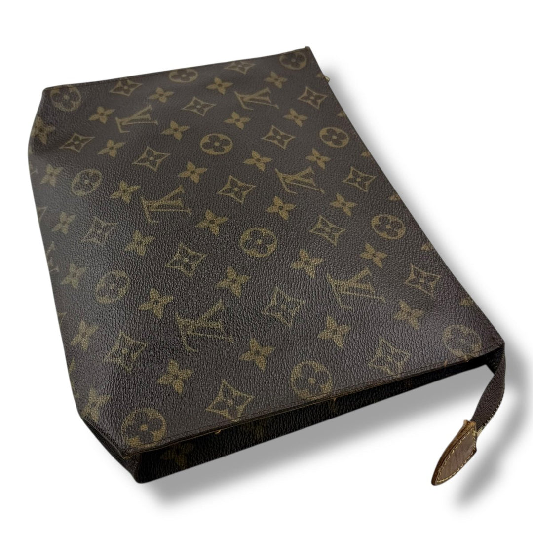 Louis Vuitton Vintage Brown Monogram Toiletry Pouch 26 Bag - Lux Central