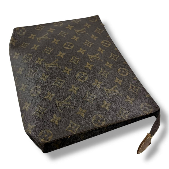 Louis Vuitton Vintage Brown Monogram Toiletry Pouch 26 Bag - Lux Central
