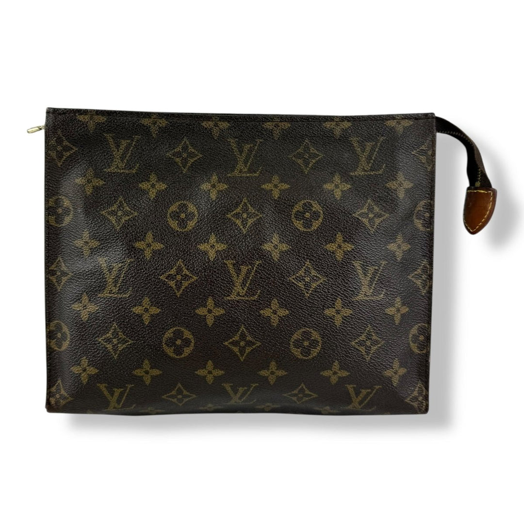 Louis Vuitton Vintage Brown Monogram Toiletry Pouch 26 Bag - Lux Central