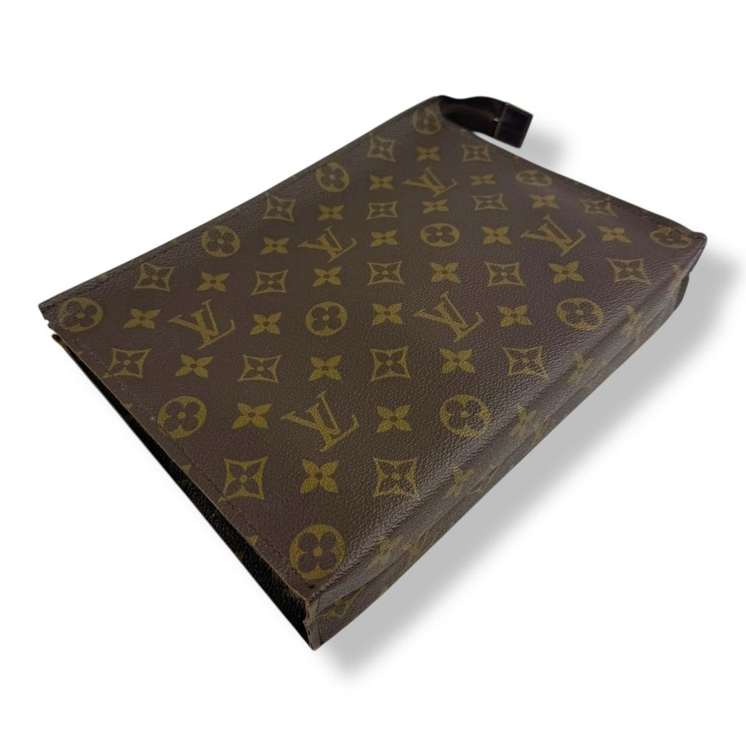 Louis Vuitton Vintage Brown Monogram Toiletry Pouch 26 Bag - Lux Central