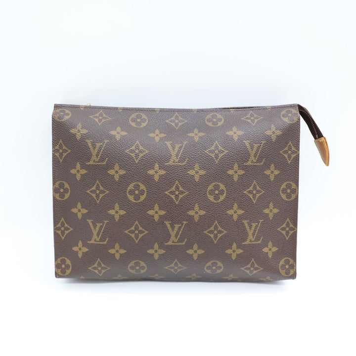 Louis Vuitton Vintage Brown Monogram Toiletry Pouch 26 Bag - Lux Central
