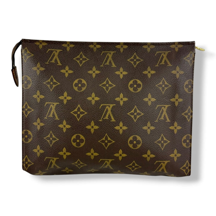 Louis Vuitton Vintage Brown Monogram Toiletry Pouch 26 Bag - Lux Central