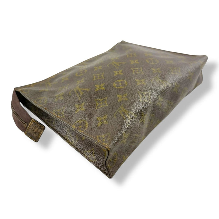 Louis Vuitton Vintage Brown Monogram Toiletry Pouch 26 Bag - Lux Central