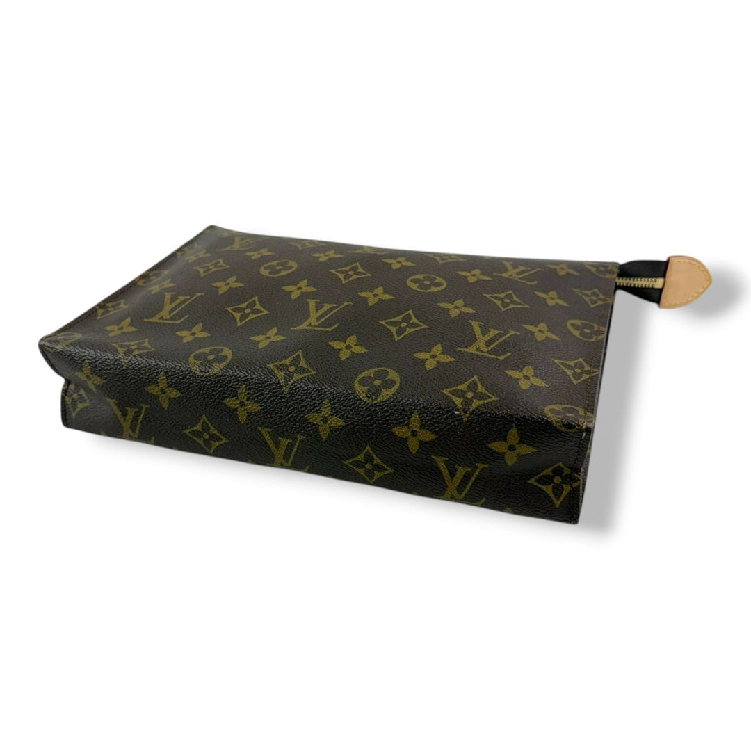 Louis Vuitton Vintage Brown Monogram Toiletry Pouch 26 Bag - Lux Central