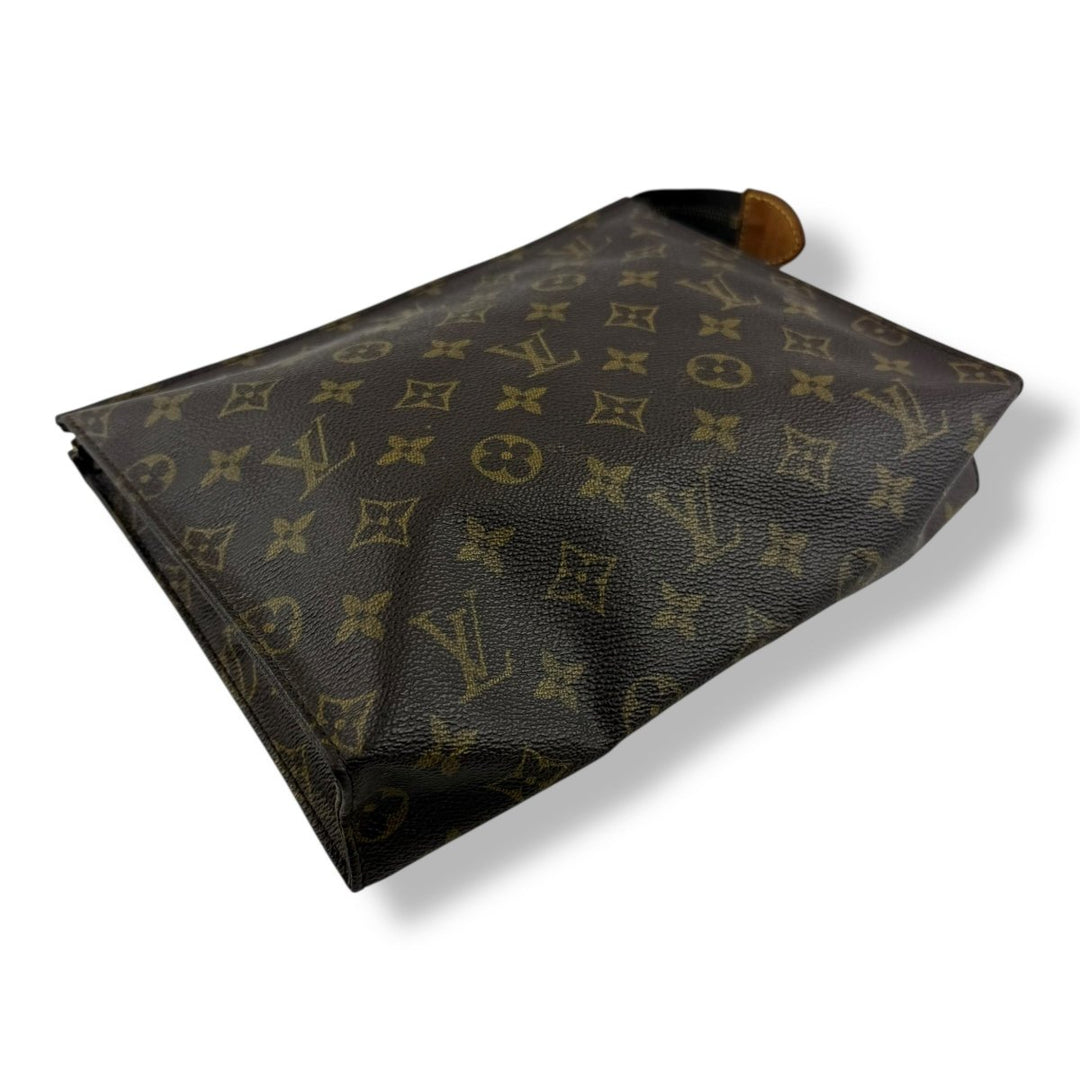Louis Vuitton Vintage Brown Monogram Toiletry Pouch 26 Bag - Lux Central