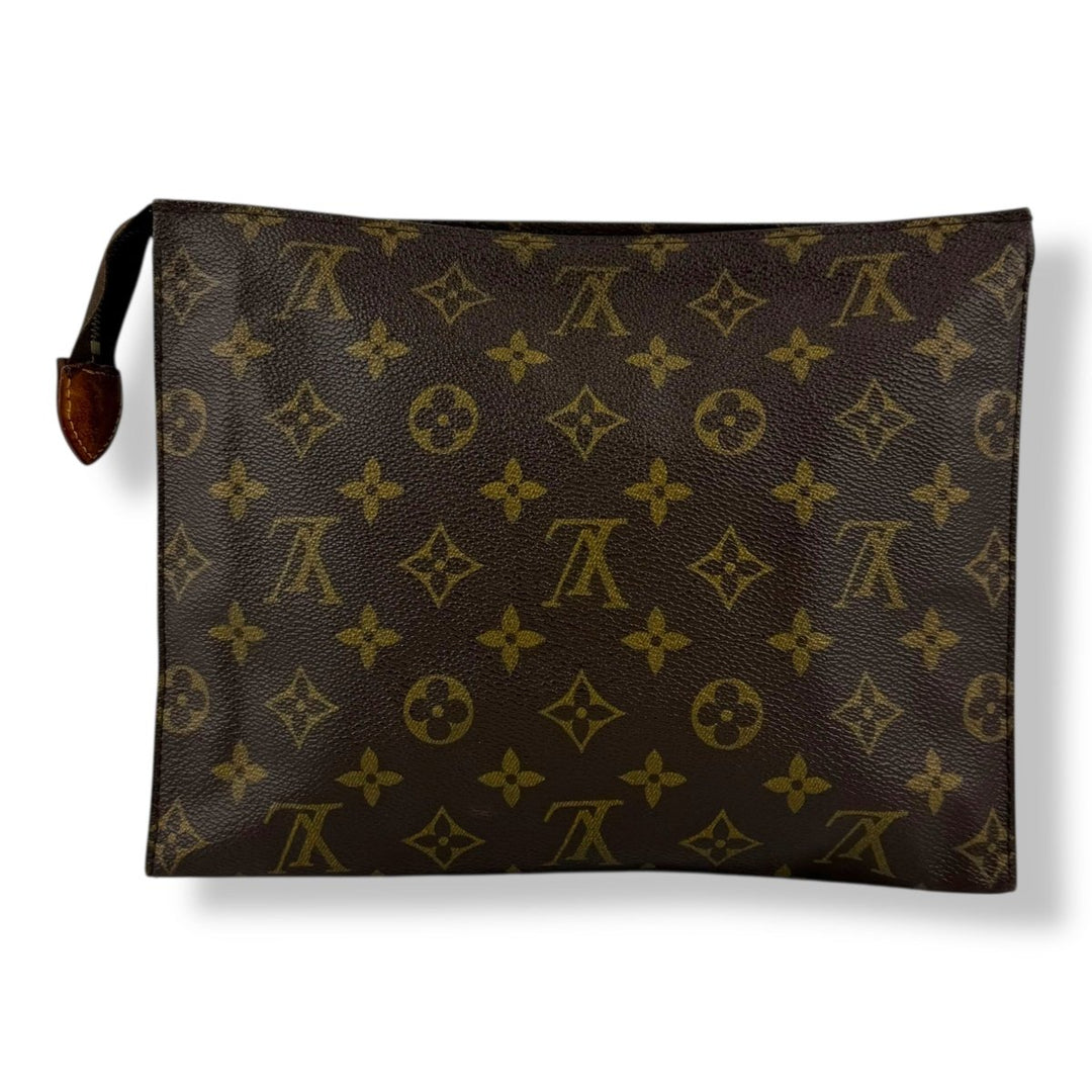 Louis Vuitton Vintage Brown Monogram Toiletry Pouch 26 Bag - Lux Central
