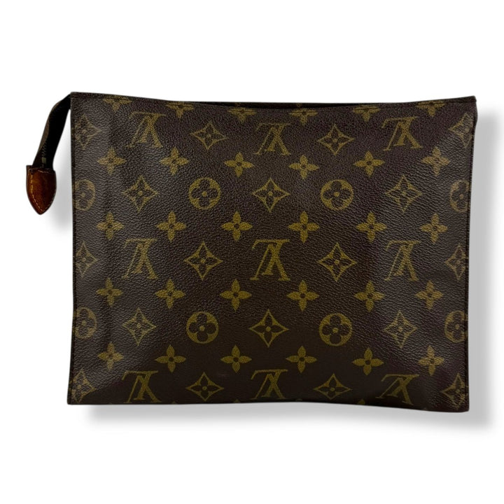 Louis Vuitton Vintage Brown Monogram Toiletry Pouch 26 Bag - Lux Central